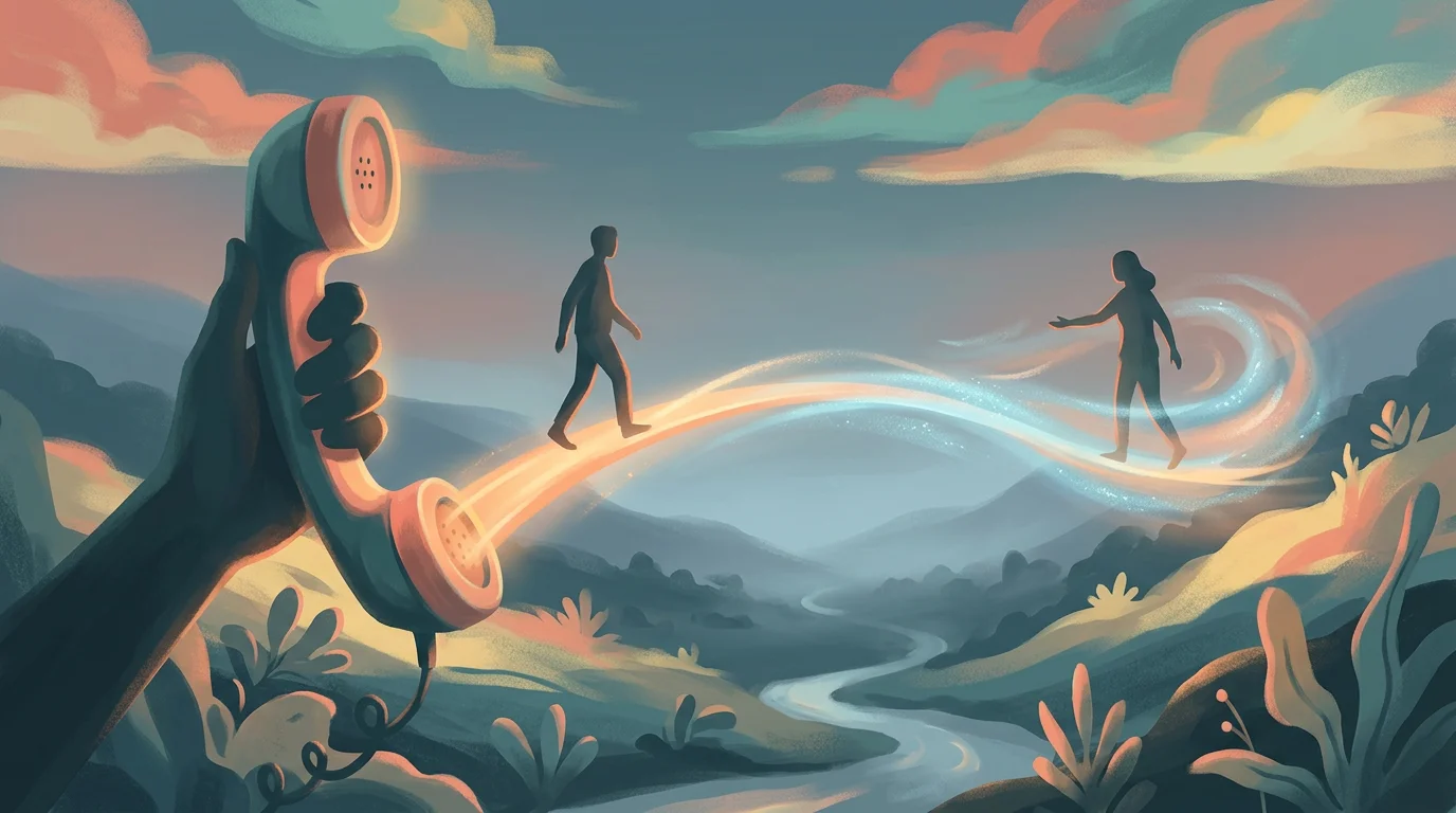 Визуализация горячей линии как моста помощи и человеческой связи