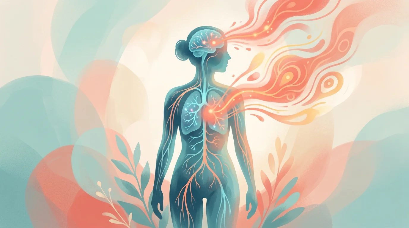 Физические и психологические симптомы тревоги, визуализация нервной системы