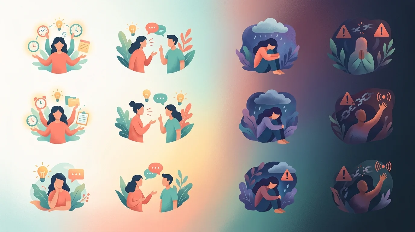 Спектр психологических состояний от повседневного стресса до кризиса