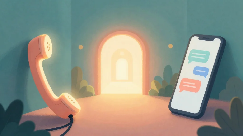 Различные каналы психологической помощи онлайн, сходящиеся в одной точке поддержки